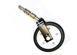 finish mower assembly with busing